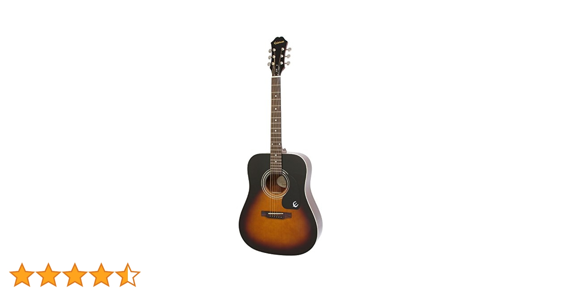 超美品 Epiphone DR-100/EB PU搭載 ピアノブラック Epiphone DR-100 Dreadnought Acoustic Guitar - Ebony | Sweetwater
